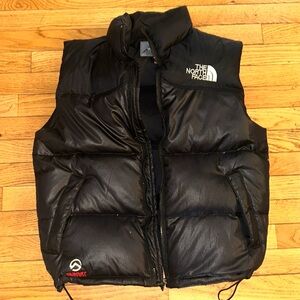The North Face Sz M Men's black DOWN FILLED “1970s First Ascents” Puffer Vest